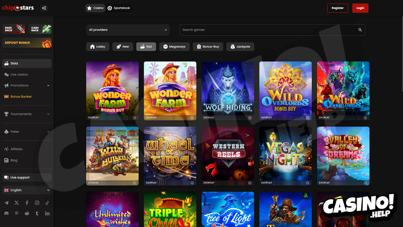 chipstars slots screenshot