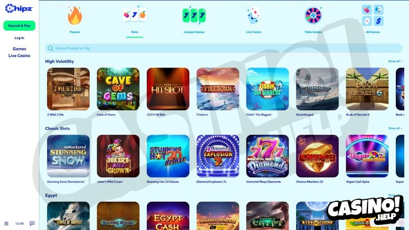 Thumbnail chipz slots