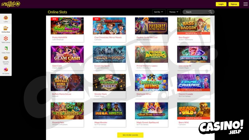 club-player-casino slots screenshot