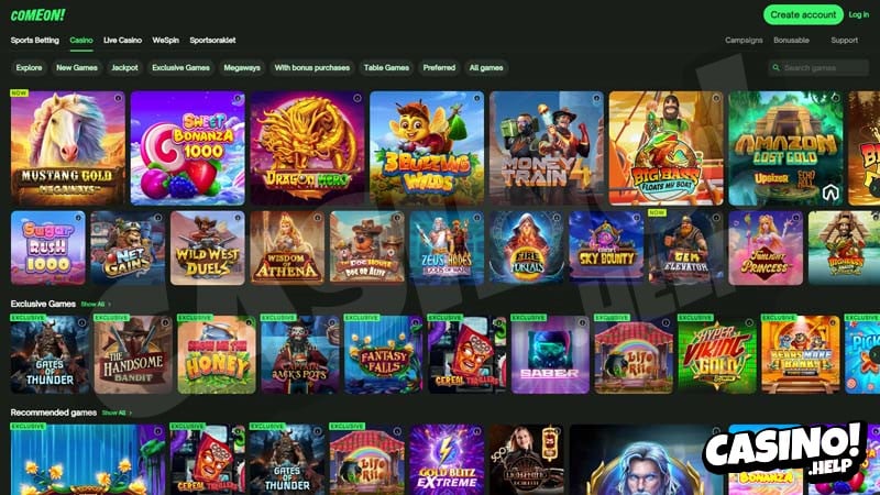 Thumbnail comeon-casino slots