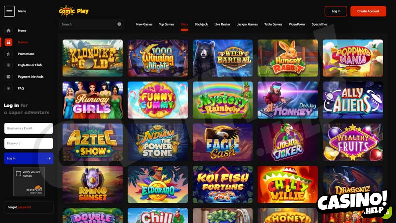 Thumbnail comicplay slots