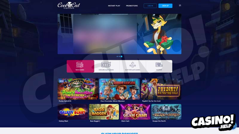 coolcat-casino lobby screenshot
