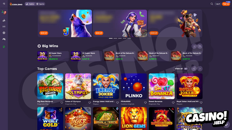 coolzino lobby screenshot