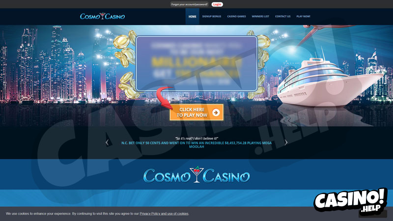 cosmo-casino lobby screenshot