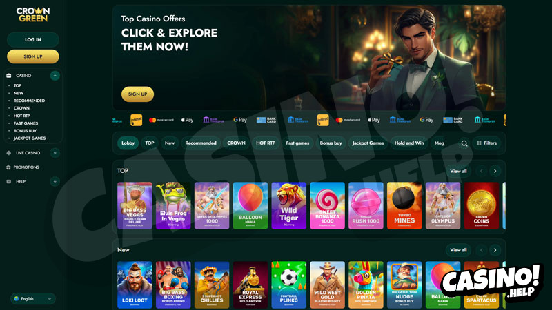 crowngreen lobby screenshot