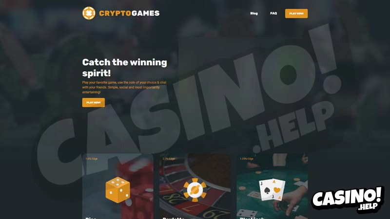 crypto-games lobby screenshot