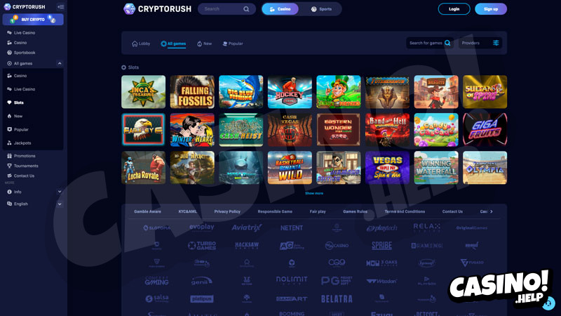 cryptorush slots screenshot