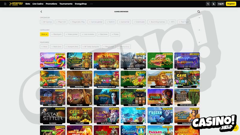 energycasino slots screenshot