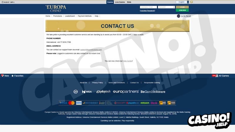 Thumbnail europa-casino support