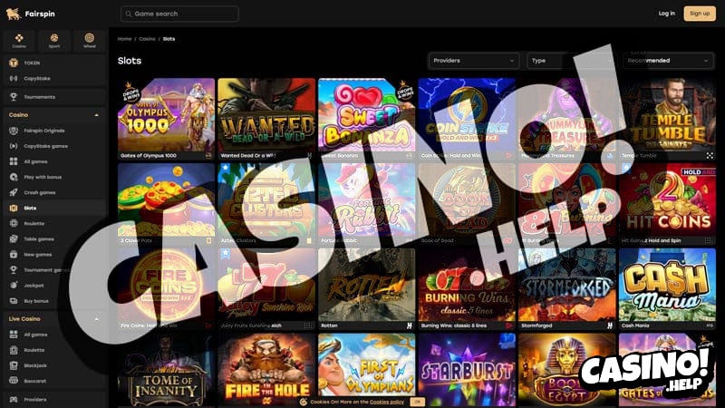 fairspin slots screenshot