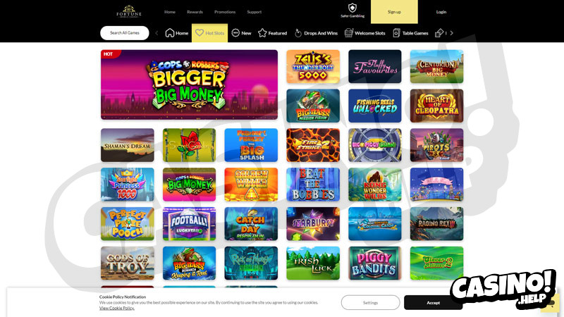 fortune-mobile-casino slots screenshot
