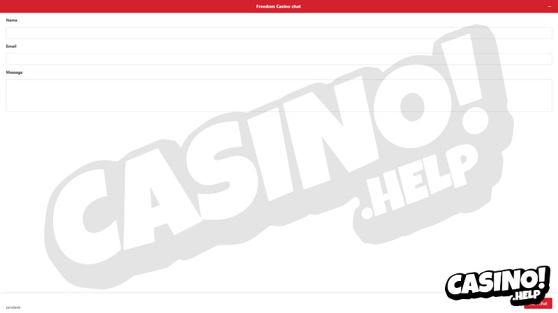 freedom-casino support screenshot