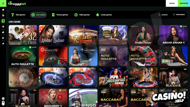 Thumbnail froggybet live