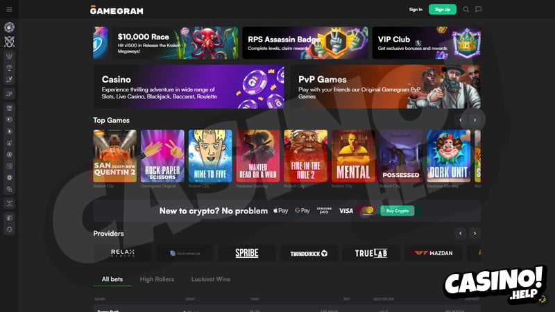 gamegram lobby screenshot