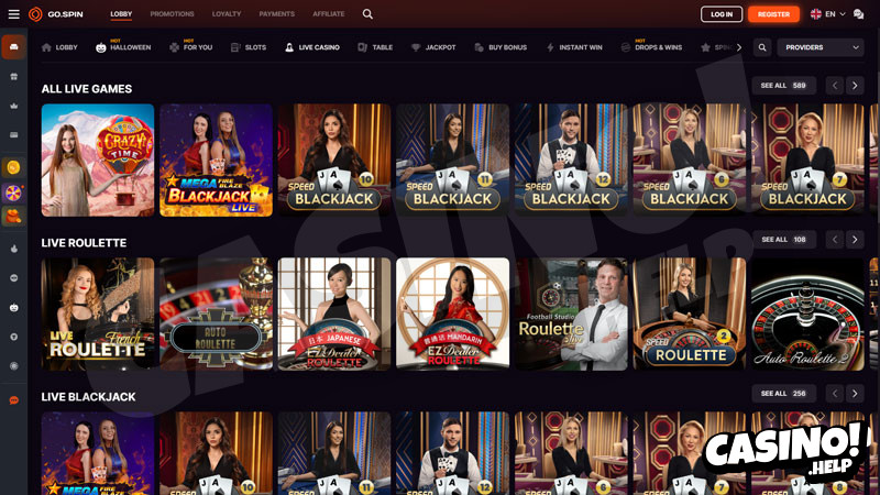 gospin live screenshot