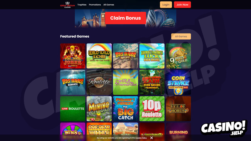 great-britain-casino lobby screenshot