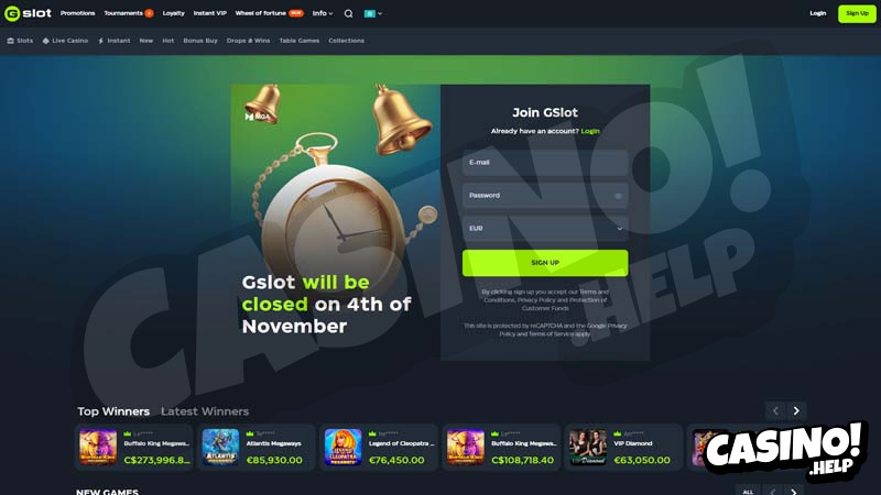 gslot lobby screenshot