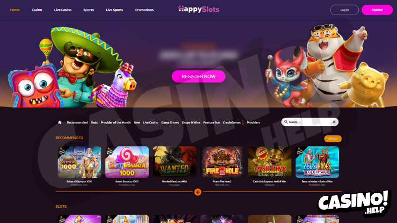 happyslots lobby screenshot