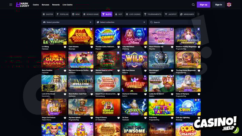 hashlucky slots screenshot