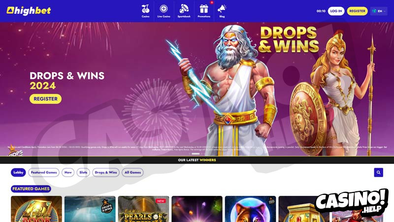 highbet lobby screenshot