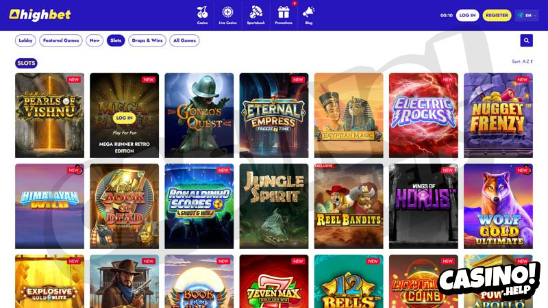 highbet slots screenshot