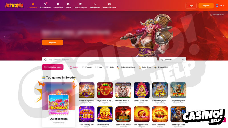 hit-n-spin lobby screenshot