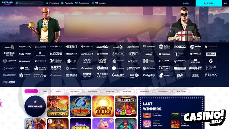 hotline-casino lobby screenshot