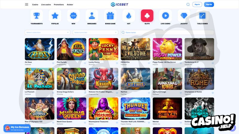 icebet slots screenshot