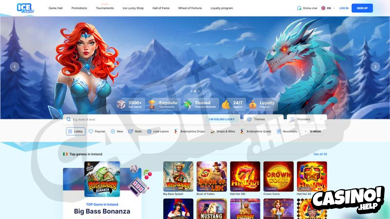 icecasino lobby screenshot