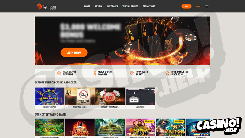 ignition-casino lobby screenshot