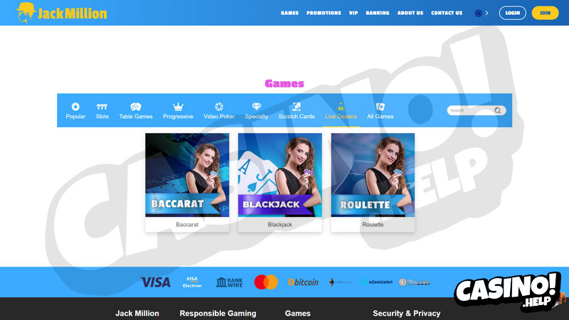 jackmillion live screenshot