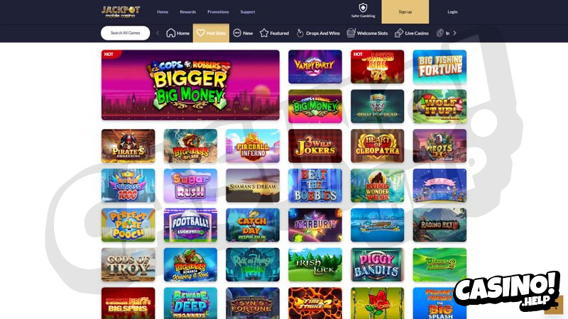 jackpot-mobile-casino slots screenshot