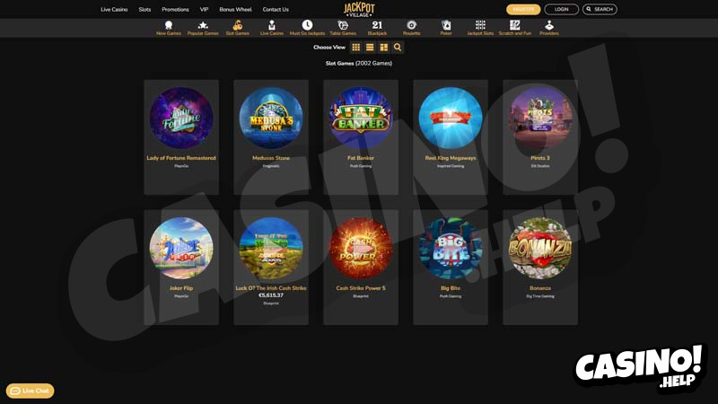 jackpot-village-casino slots screenshot