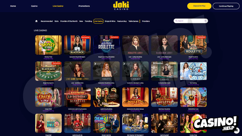 jokicasino live screenshot