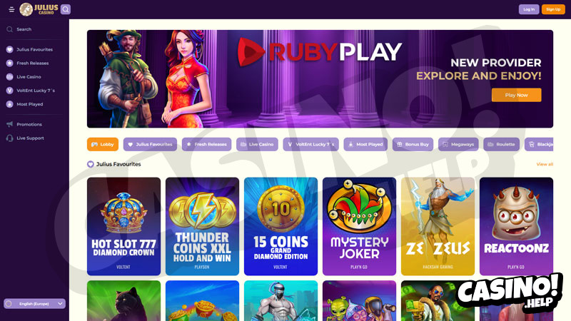 Thumbnail julius-casino lobby