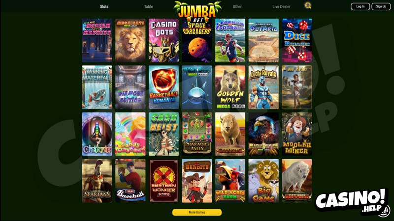 jumba-bet-casino slots screenshot