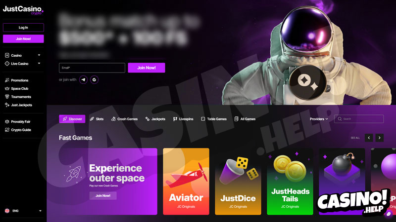 Thumbnail justcasino-io lobby