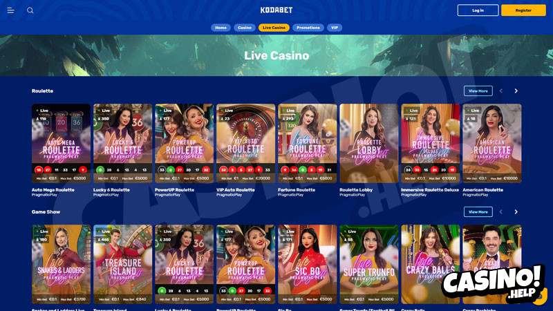 kodabet live screenshot