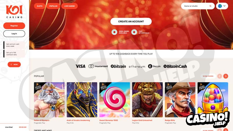 Thumbnail koicasino lobby