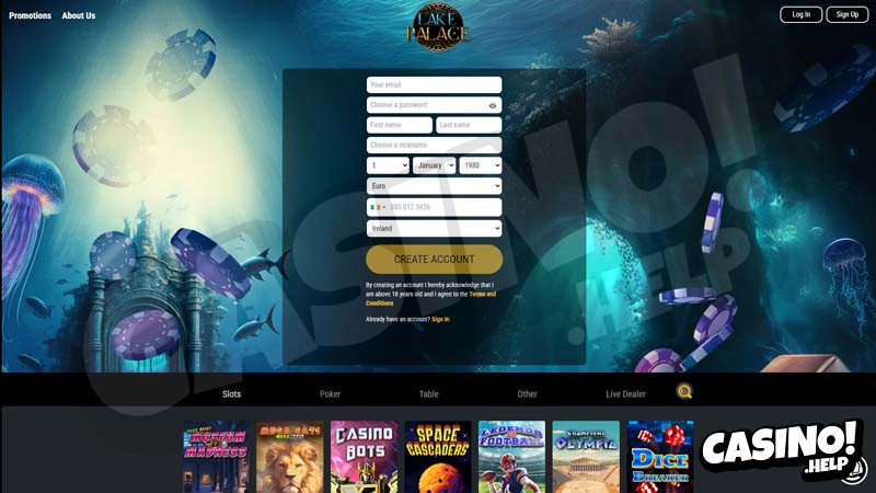 lake-palace-casino lobby screenshot