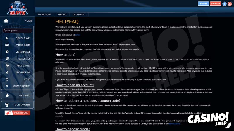 Thumbnail liberty-slots-casino support
