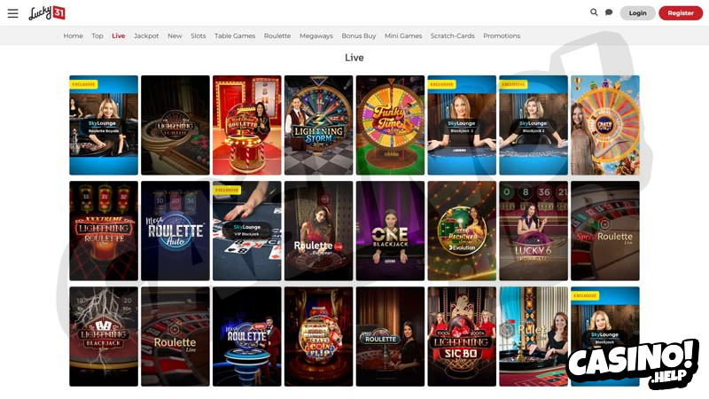 lucky-31-casino live screenshot