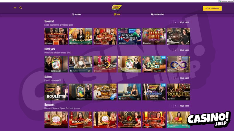 lucky-casino live screenshot
