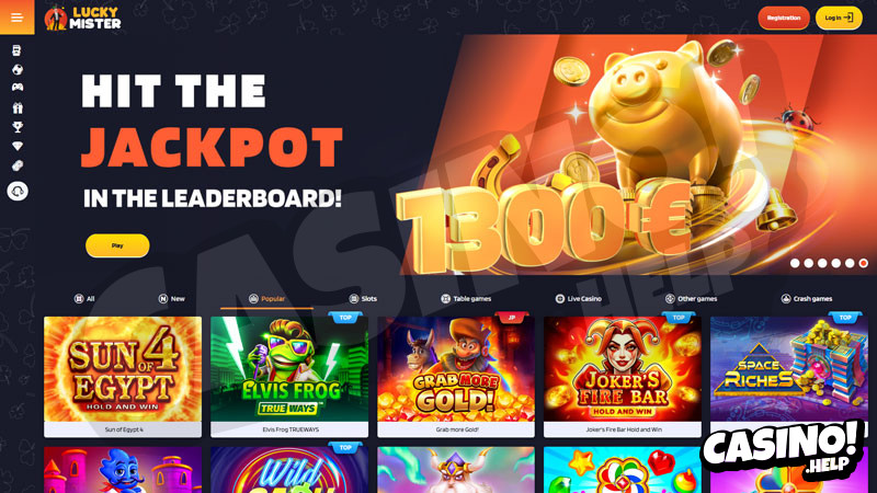 lucky-mister lobby screenshot