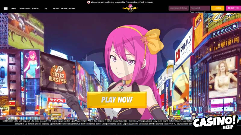 lucky-niki-casino lobby screenshot