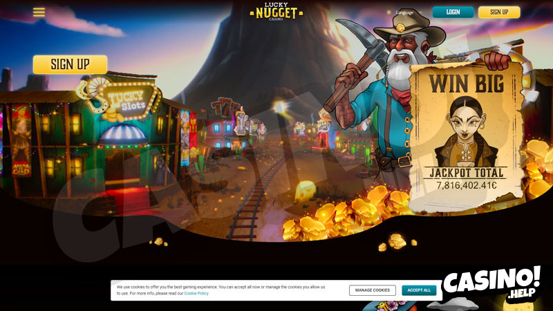lucky-nugget-casino lobby screenshot