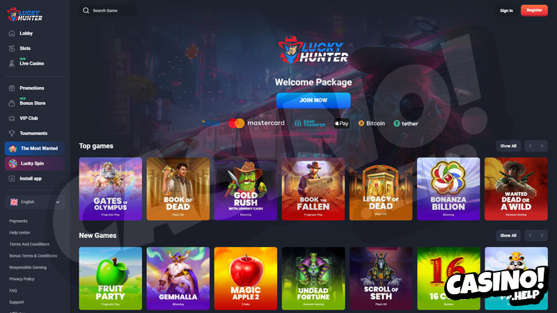 Thumbnail luckyhunter lobby