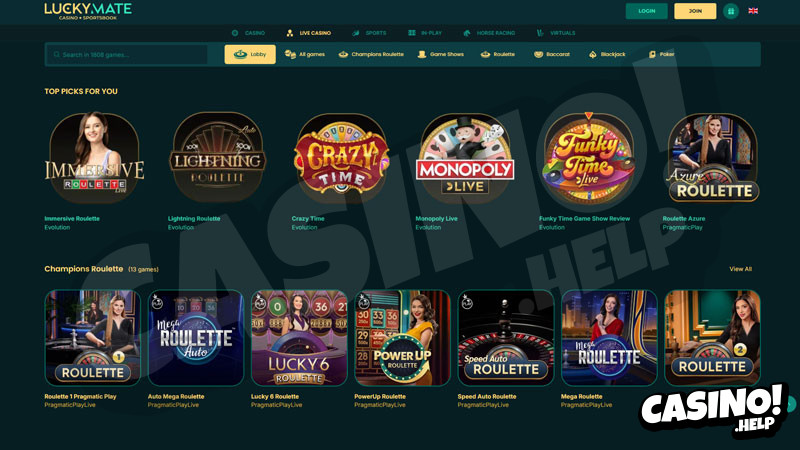 luckymate live screenshot