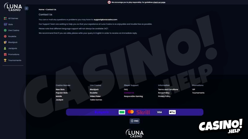 Thumbnail luna-casino support