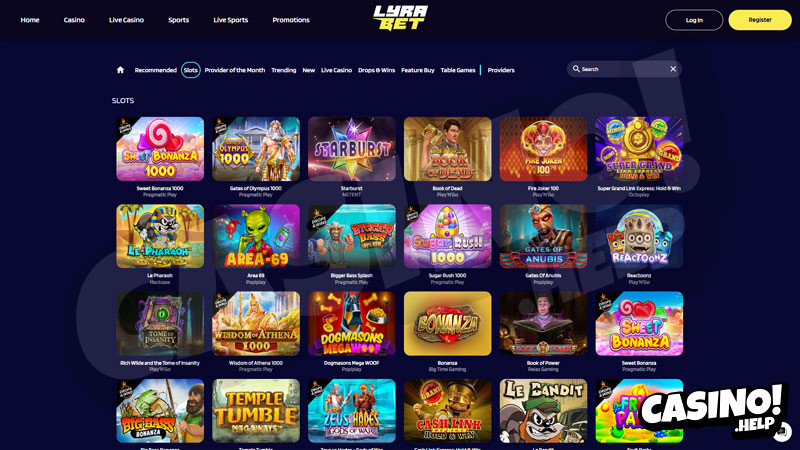 lyrabet slots screenshot